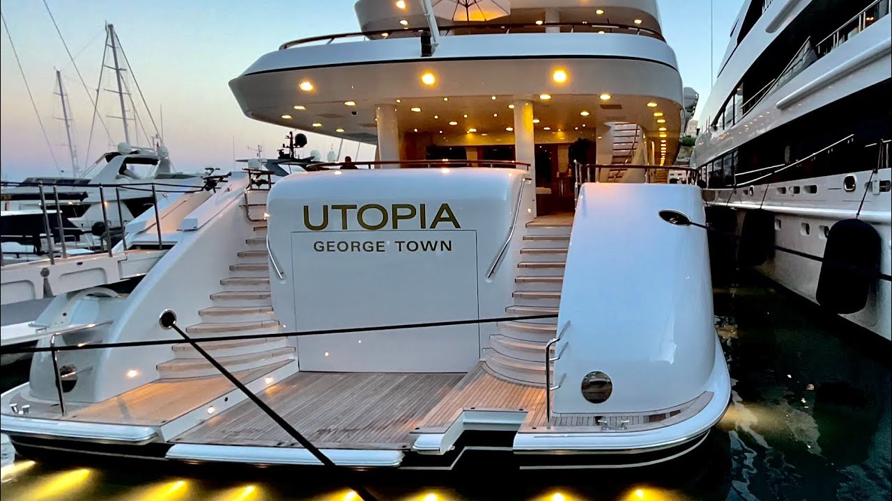 UTOPIA YACHT IN MONACO - 71.6 m FEADSHIP, - REFITTED 2018 - @archiesvlogmc