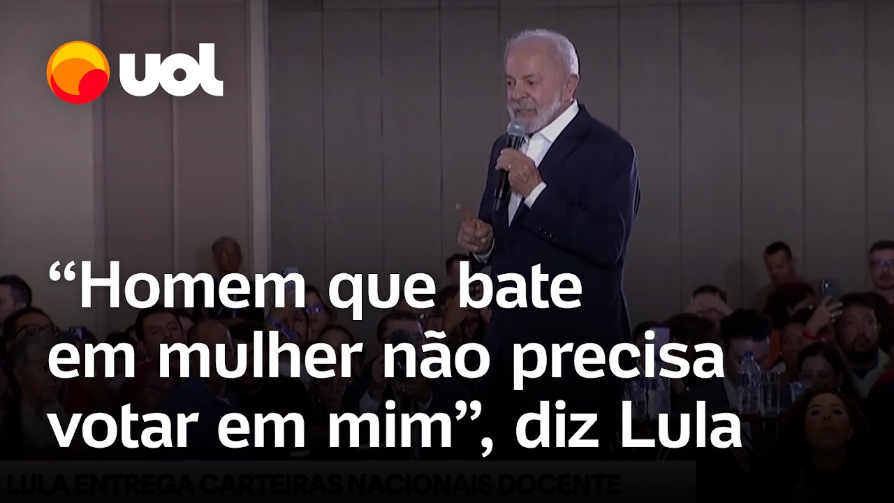 Lula cobra os homens no combate à violência contra a mulher: 'Não podemos ficar quietos e passivos'