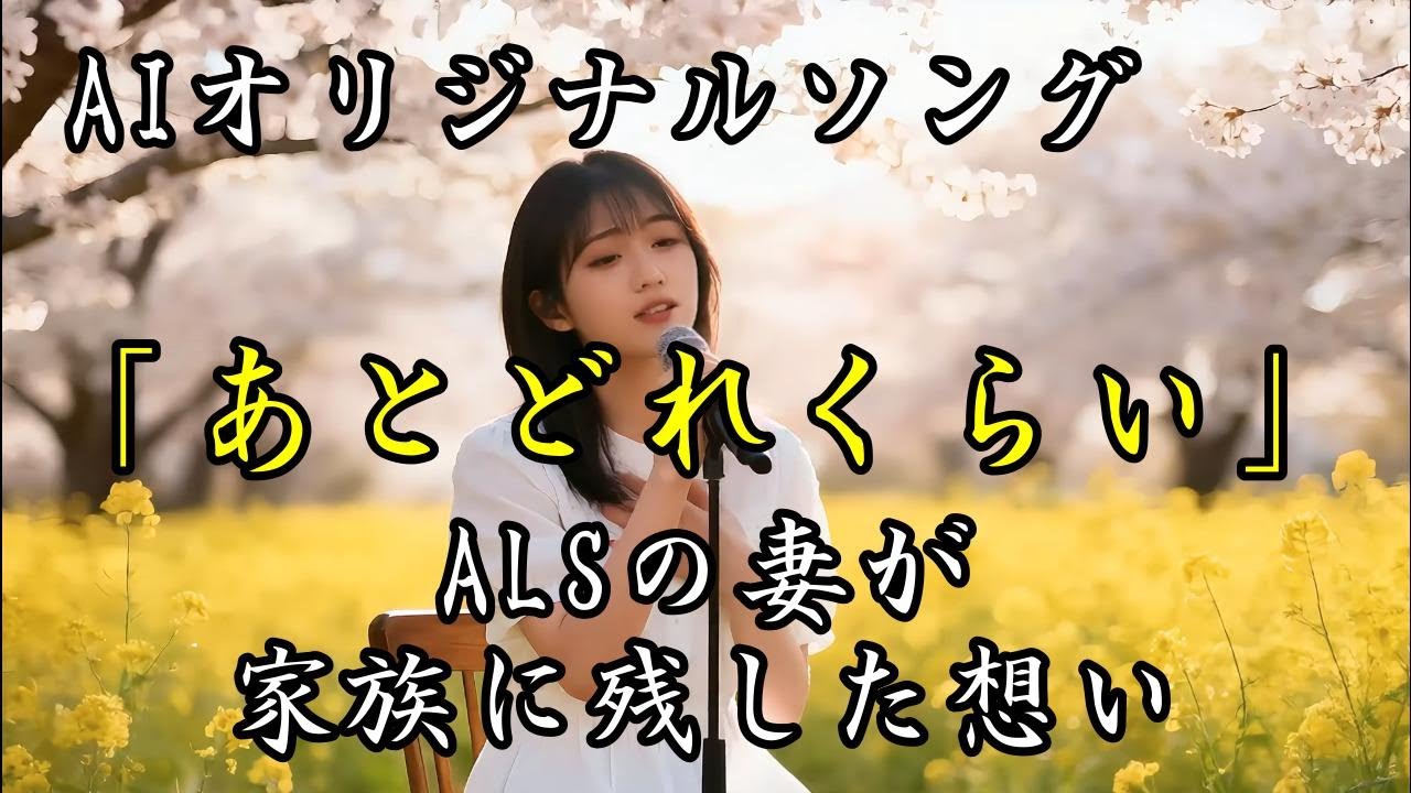 「あとどれくらい」｜AI歌手が唄う｜ALSの女性が家族に残した想いを歌に