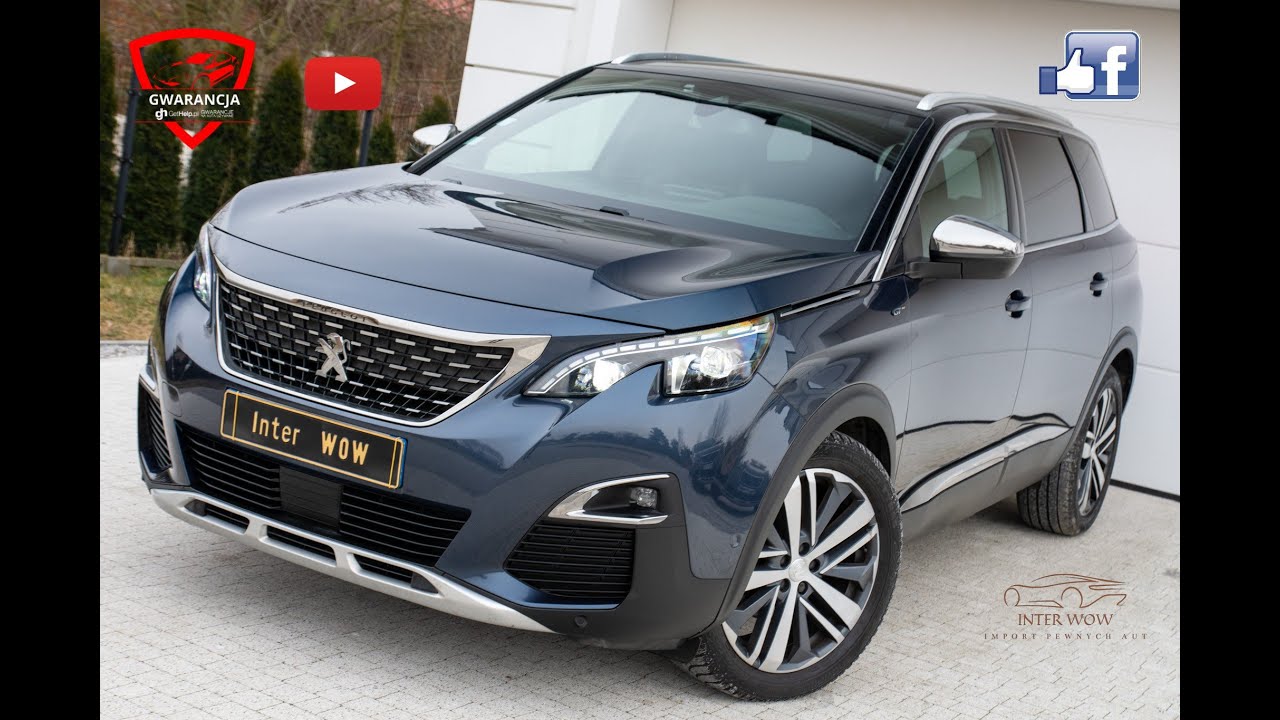 Peugeot 5008 2.0 180KM #GT # Czarna Podsufitk# Alcantara + PERFUMY po Full SERWISIE