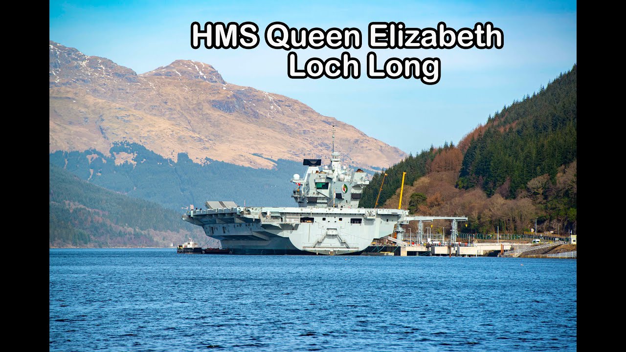 Aircraft Carrier HMS Queen Elizabeth on Loch Long - Scotland [4K/UHD]