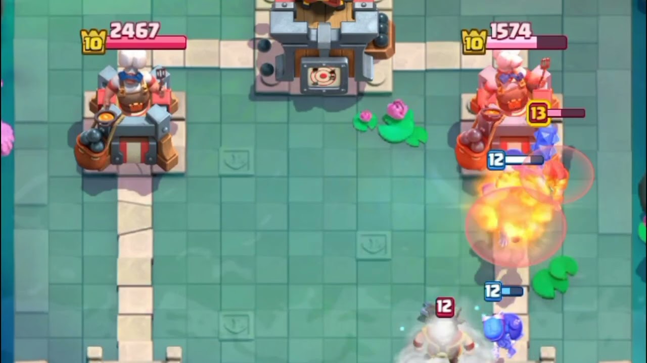 Jugando al royalito de clash