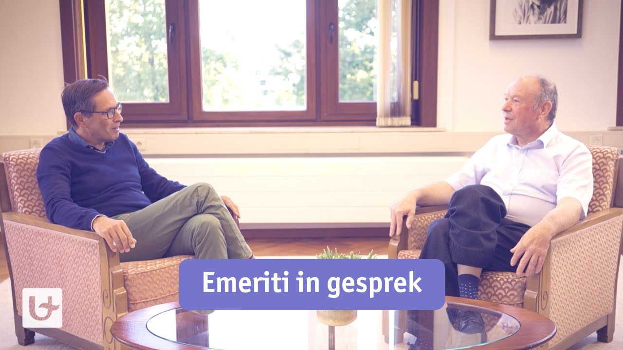 Em. prof. dr. Specenier in gesprek met prof. dr. Marc Peeters