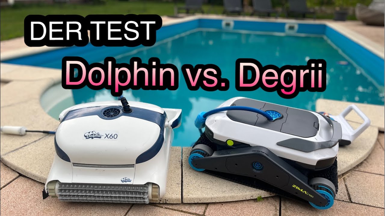 Dolphin X60 vs Degrii Zima pro 2024 - TEST der Poolroboter | Poolsauger