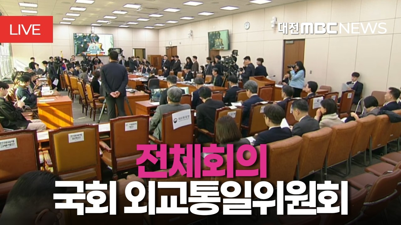 [🔴LIVE] 외교통일위원회 전체회의 | 3월 17일