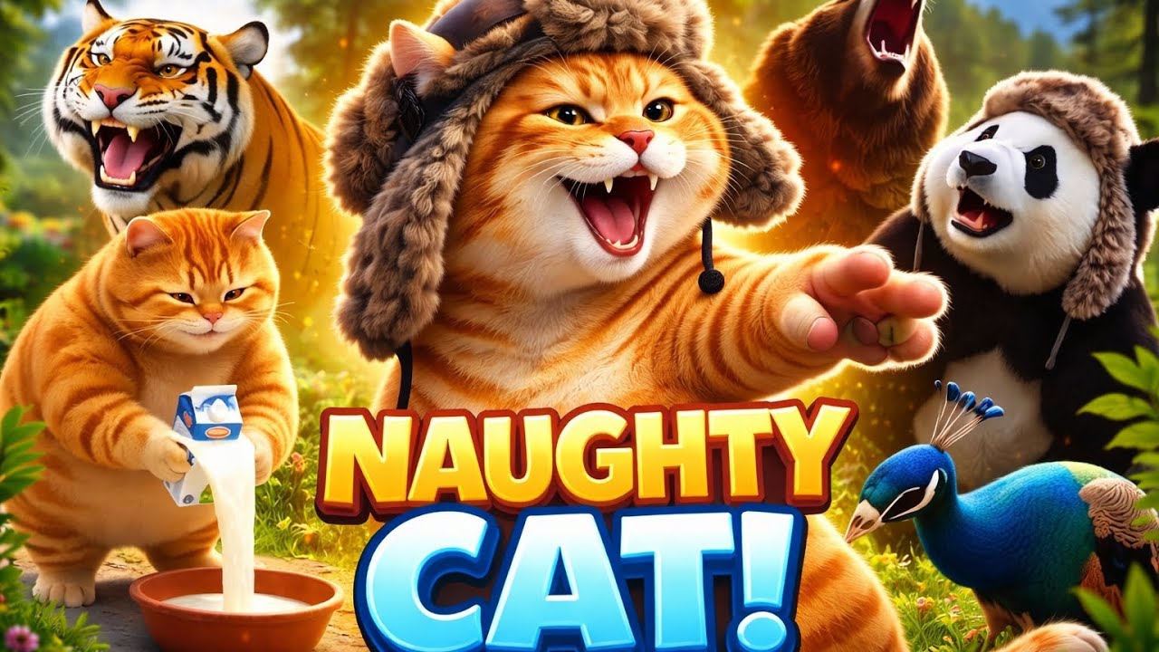 Naughty Cat Teases Everyone 😹 | But Karma Strikes Back! | Funny Animal Story #animalstory 