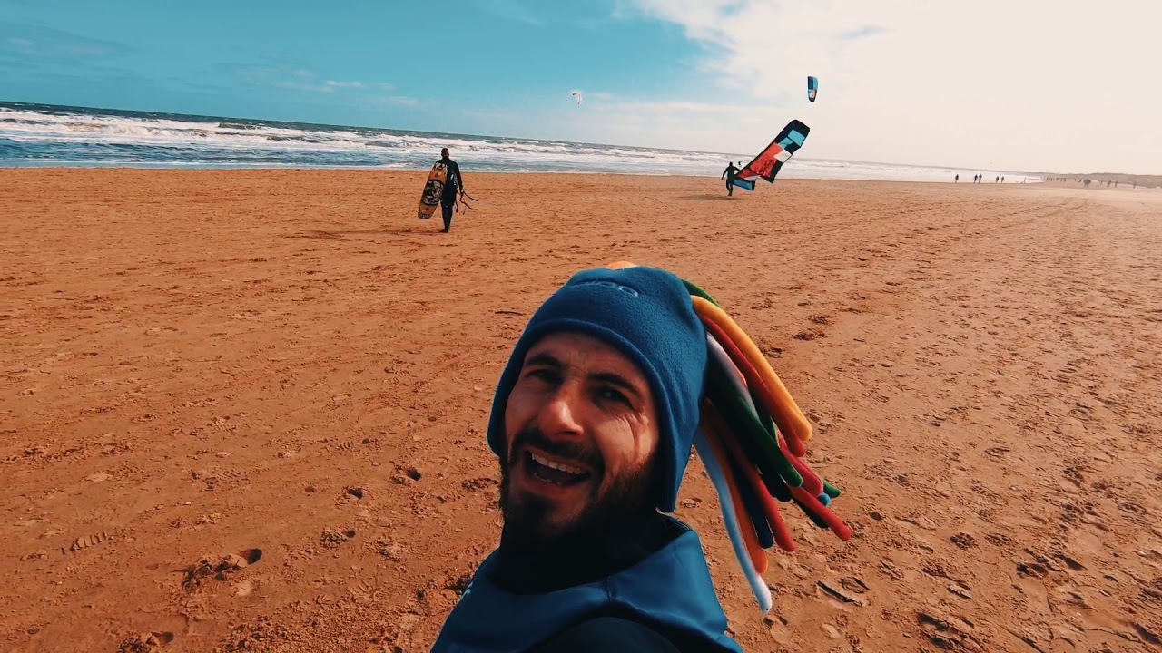 Before lockdown kitesurfing session