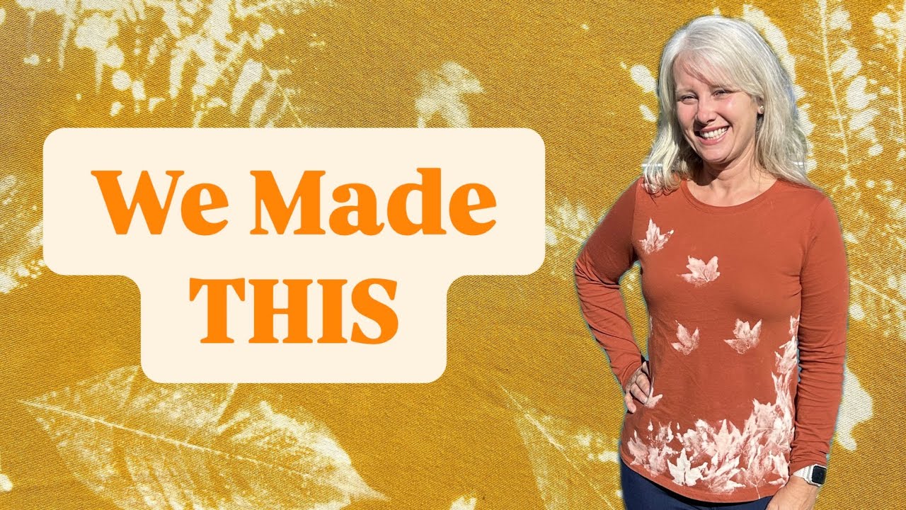 Me and Momma attempt a DIY project…and it actually worked!! (DIY fall shirts)
