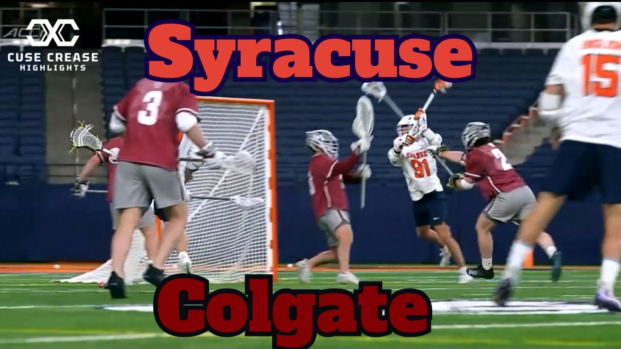 Colgate vs Syracuse 2025 Lacrosse Highlights