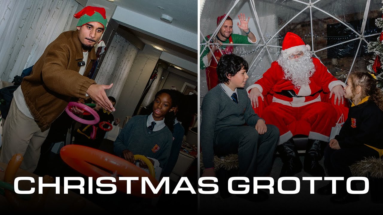 Maxence Lacroix spread festive cheer at Palace for Life Santa's Grotto 🎄
