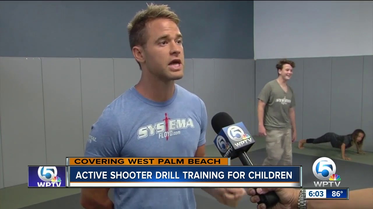 Active shooter drill training held for children
