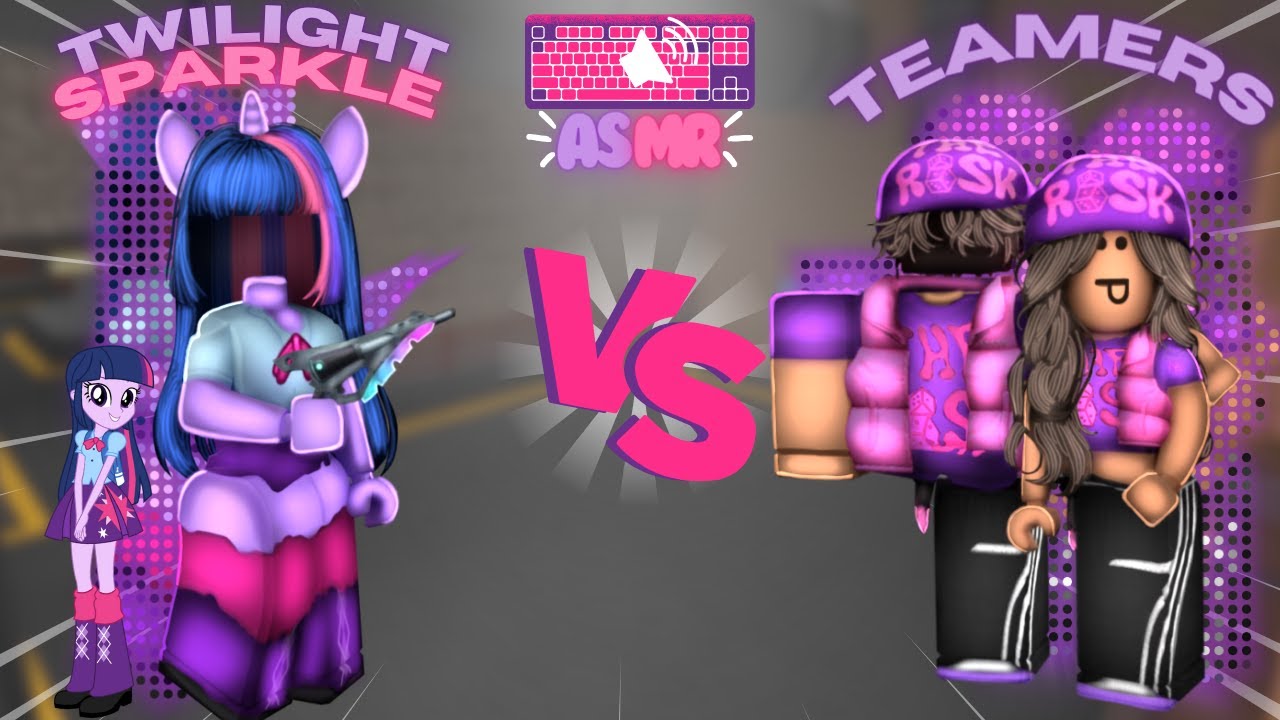 Twilight Sparkle УНИЧТОЖАЕТ Teamers /w keyboard asmr (Murder Mystery 2)