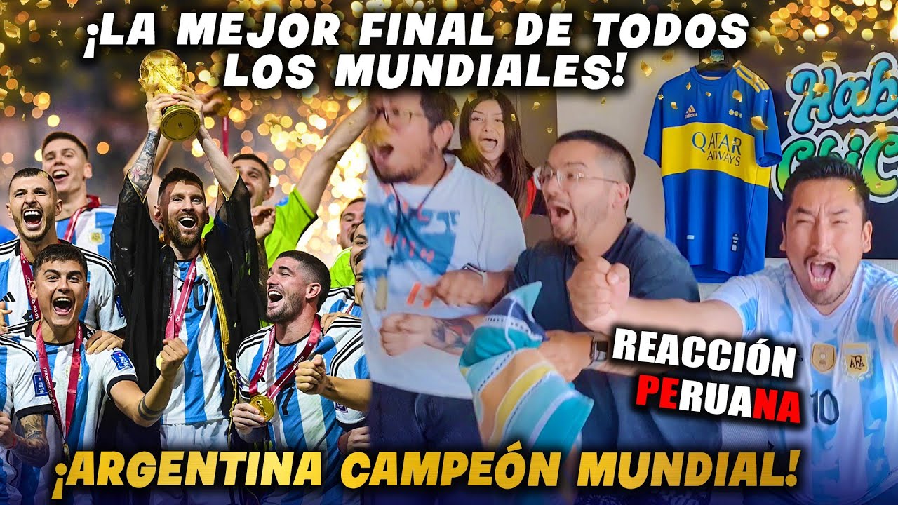 ARGENTINA 3(4) vs FRANCIA 3(2) |REACCIÓN HINCHAS PERUANOS | QATAR 2022 | ¡ARGENTINA CAMPEÓN MUNDIAL!