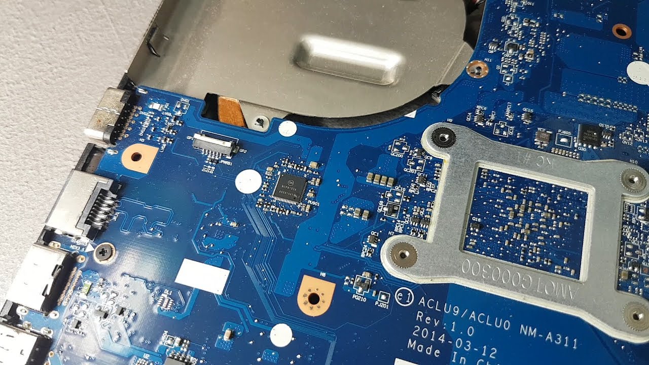 Wymiana płyty głównej i diagnoza - Lenovo G50-30