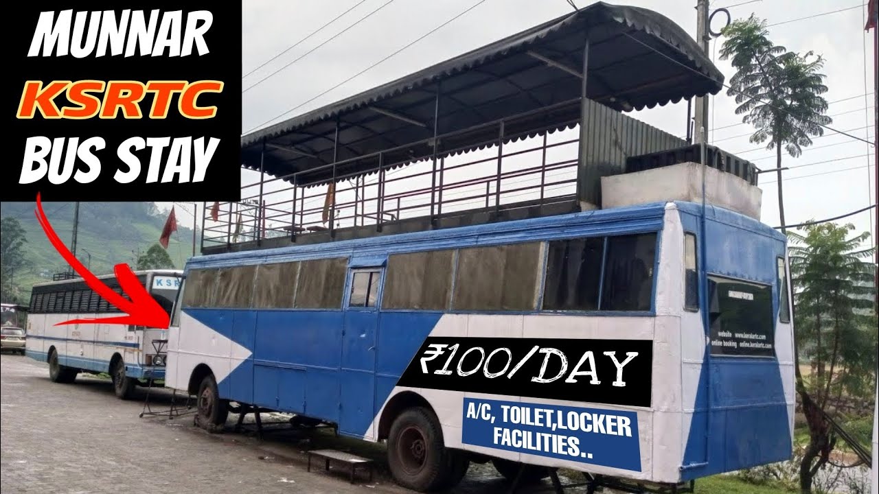 KSRTC BUS STAY MUNNAR @₹100 | Budget Stay | Ac