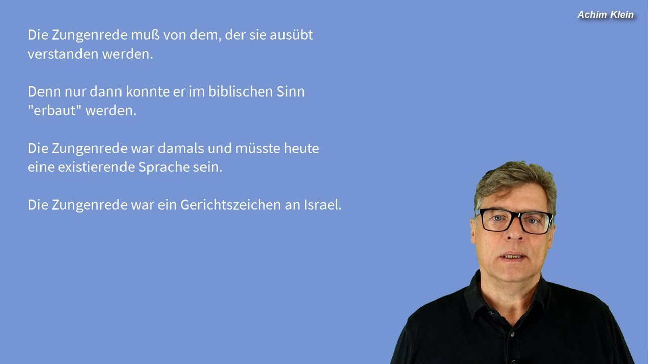 Zungenrede 07 - Die Pfingstpredigt des Petrus - Teil 1