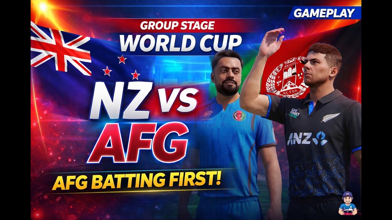 “NZ Great Bowling Display! AFG Struggles T20 World Cup Group Stage  #cricket26 #cricket26gameplay