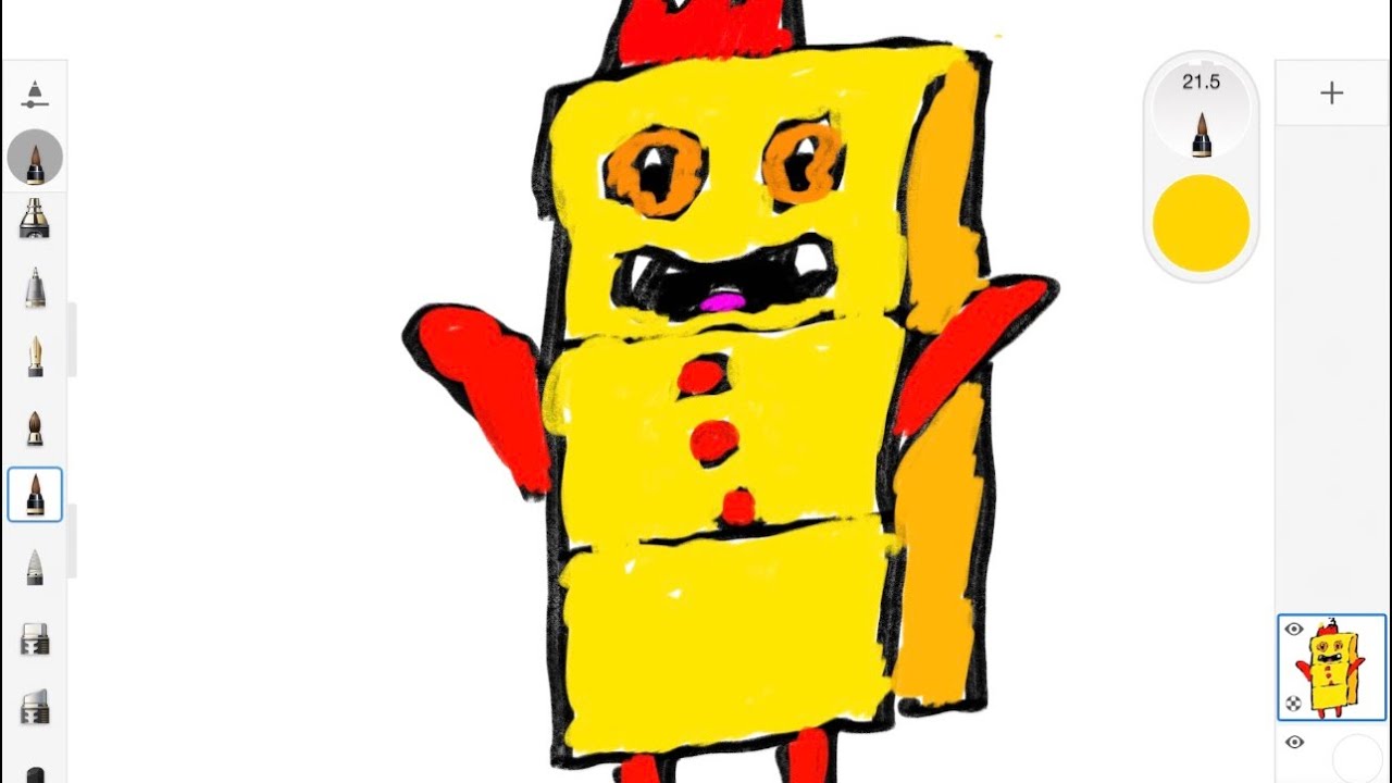 My Son Draws Numberblock 3 | Kids Drawing Numberblocks