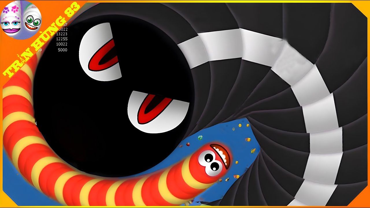 🐍WORMSZONE.IO | GIANT SLITHER SNAKE TOP 01 / Epic Worms Zone Best Gameplay! | Trần Hùng 83