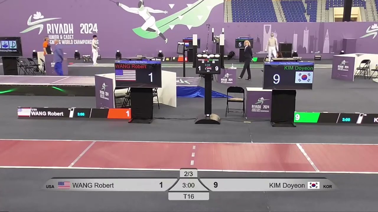 Riyadh World Championships 2024 CMS - L16 - Robert Wang USA v Kim Doyeon KOR