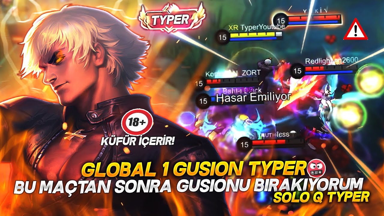 GLOBAL 1 GUSION TYPER / BU MAÇTAN SONRA GUSIONU BIRAKIYORUM SOLO Q