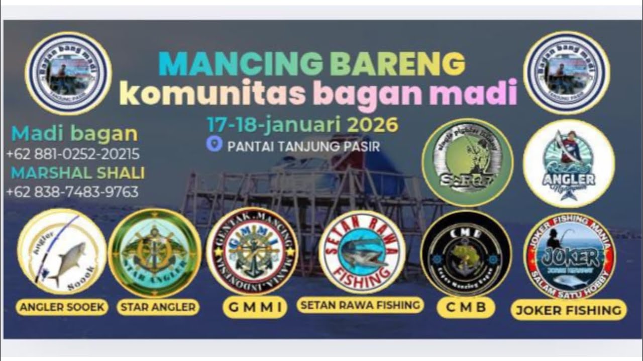 Mancing bareng komunitas bagan MADI ,pantai tanjung pasir