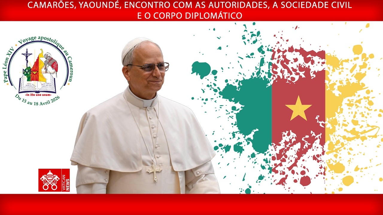 Camar&otilde;es, Yaound&eacute;, Encontro com as Autoridades, 15 de abril de 2026 - Papa Le&atilde;o XIV