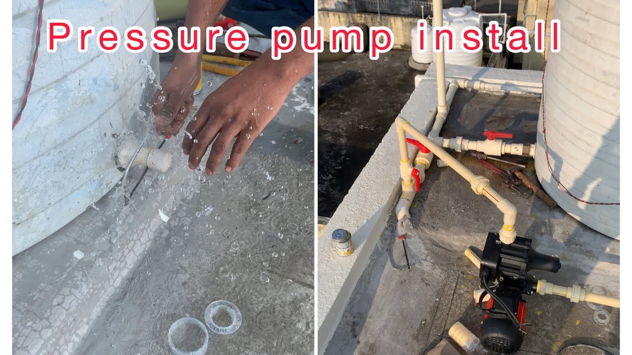 How to Pressure pump install ! Cpvc pipe line me pressure pump fittings || #plumbing #subscribe