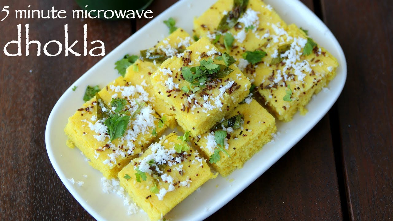 dhokla in microwave | instant dhokla | माइक्रोवेव में बेसन का ढोकला | microwave gujarati dhokla