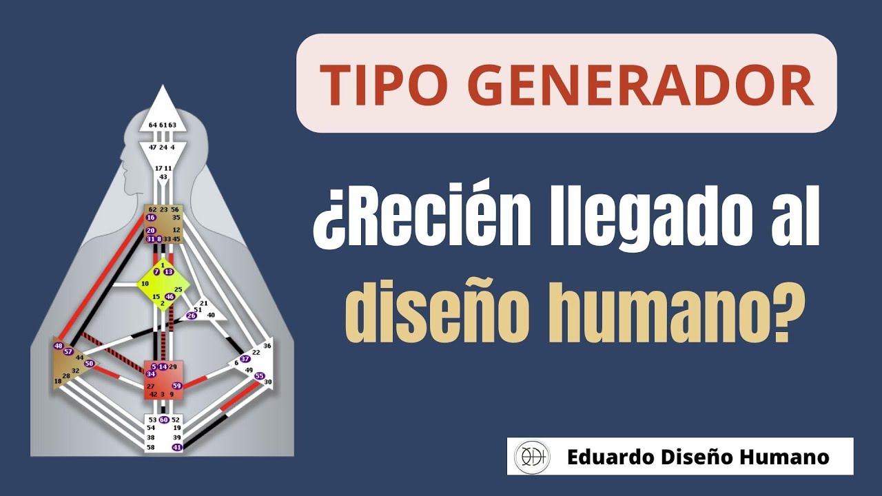 🟥 Tipo Generador 🧬 ¿Eres un recién llegado al Diseño Humano?