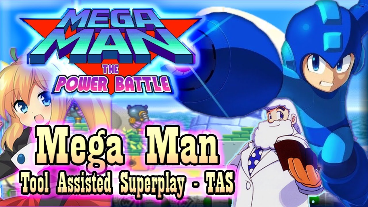 【TAS】MEGAMAN POWER BATTLE - MEGAMAN BOSSES 1&2