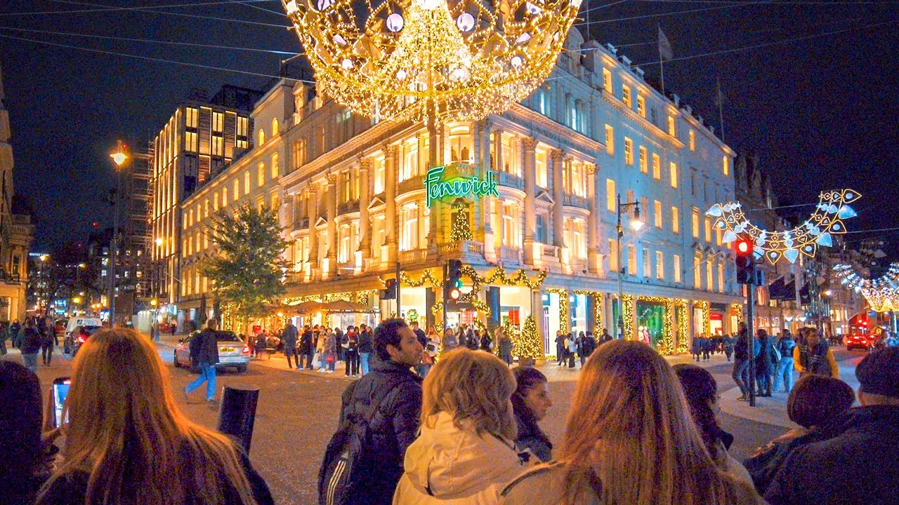 Christmas London Walk ✨ Bond Street Xmas Lights, Shops & Burlington Arcade Decorations 2022 ✨ 4K