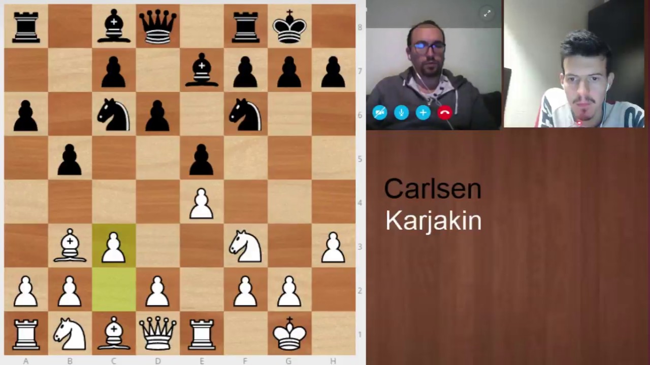 Magnus Carlsen contre Sergey Karjakin Partie 4