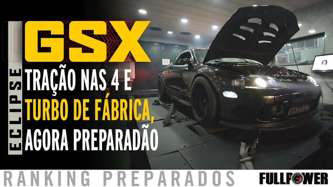 Mitsubishi Eclipse GSX, raríssimo AWD de fábrica, fuçadão, no Ranking Preparados FULLPOWER