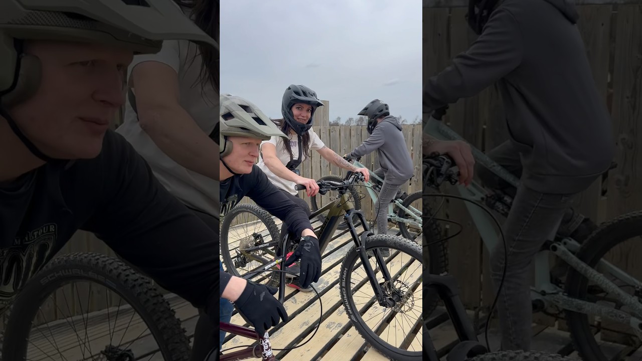 Trying my new ebike on big jumps for the first time 🙈 