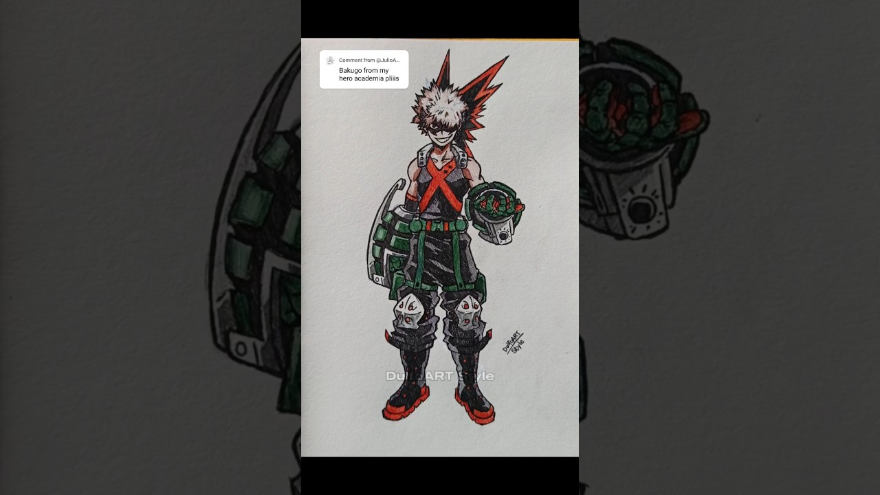 Katsuki Bakugo, speed drawing #anime #drawing #katsukibakugou #bakugo #myheroacademia #art #animeart