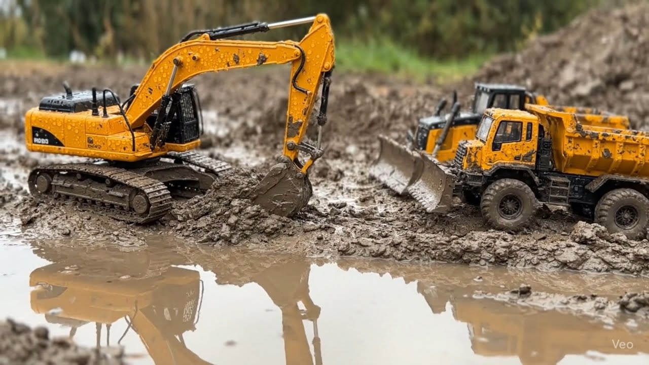 Epic RC Truck Adventures: Conquering the Mini Construction Site