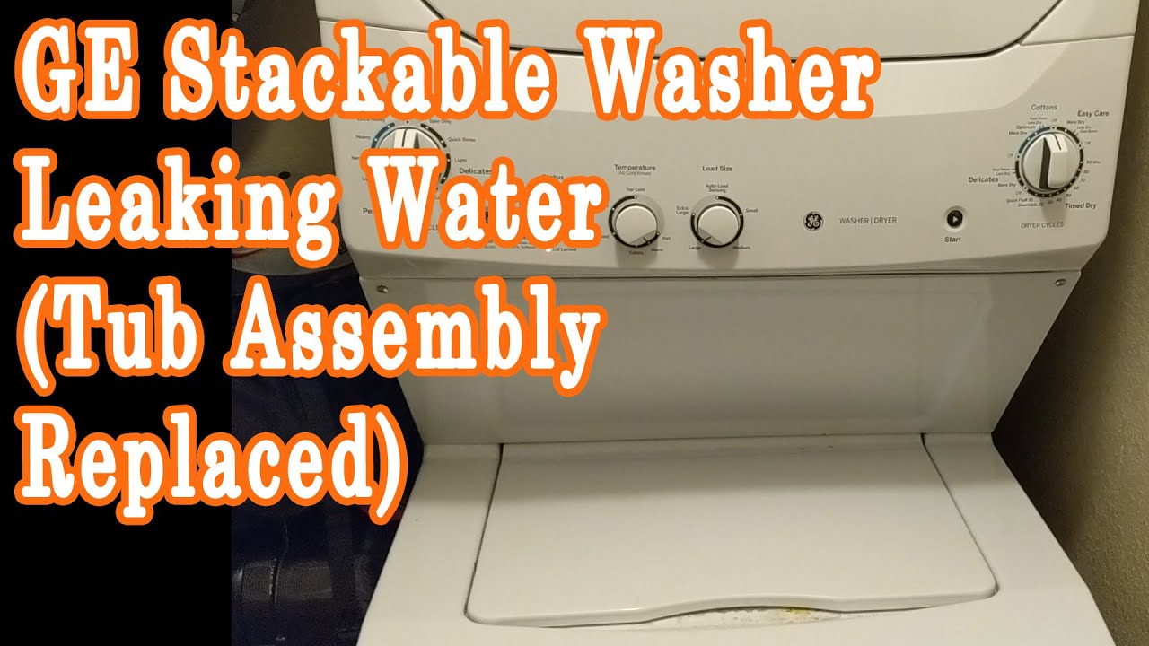 GE Stackable Washer Leaking Water (Tub Assembly Replaced)