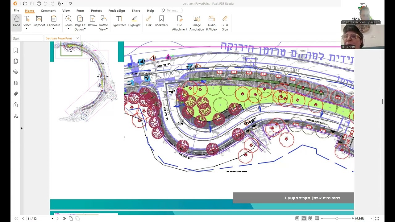 הצגת התכניות המאושרות לשדרוג רחוב נרות שבת. הצגת שלבי הביצוע העקרוניים להתייחסויות הציבור.
