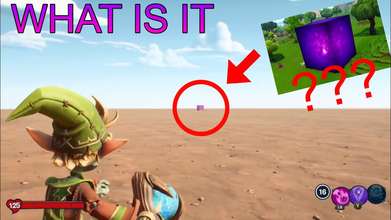What is the PURPLE cube in weirding woods???