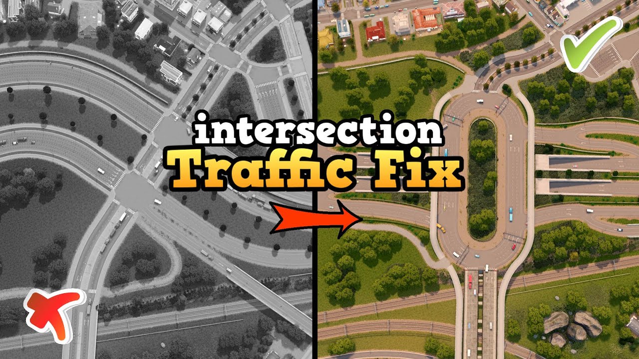 Intersection traffic fix in my Cities: Skylines city | part 2