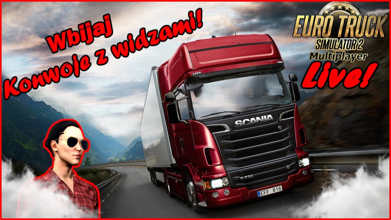 🔴Lajvik Boży!🔴| Euro Truck Simulator 2 Na Kierownicy | Konwoje z Widzami!   Wpadaj!😛