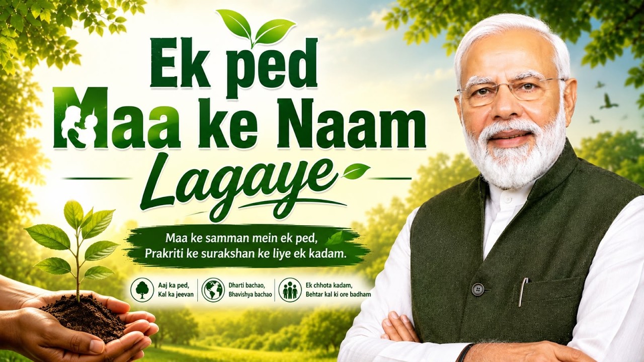 🌱 Ek Ped Maa Ke Naam Lagaye | PM Modi&rsquo;s Green India Initiative | Tree Plantation Campaign