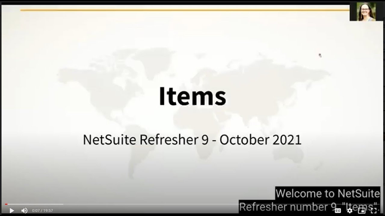 NetSuite Refresher 9 Items - English