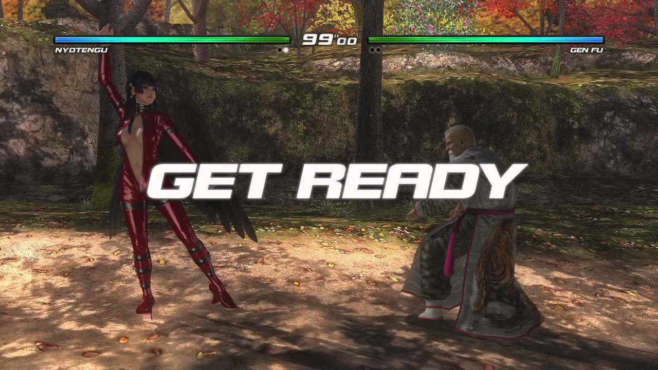 DOA5LR Nyotengu vs Gen Fu 60fps