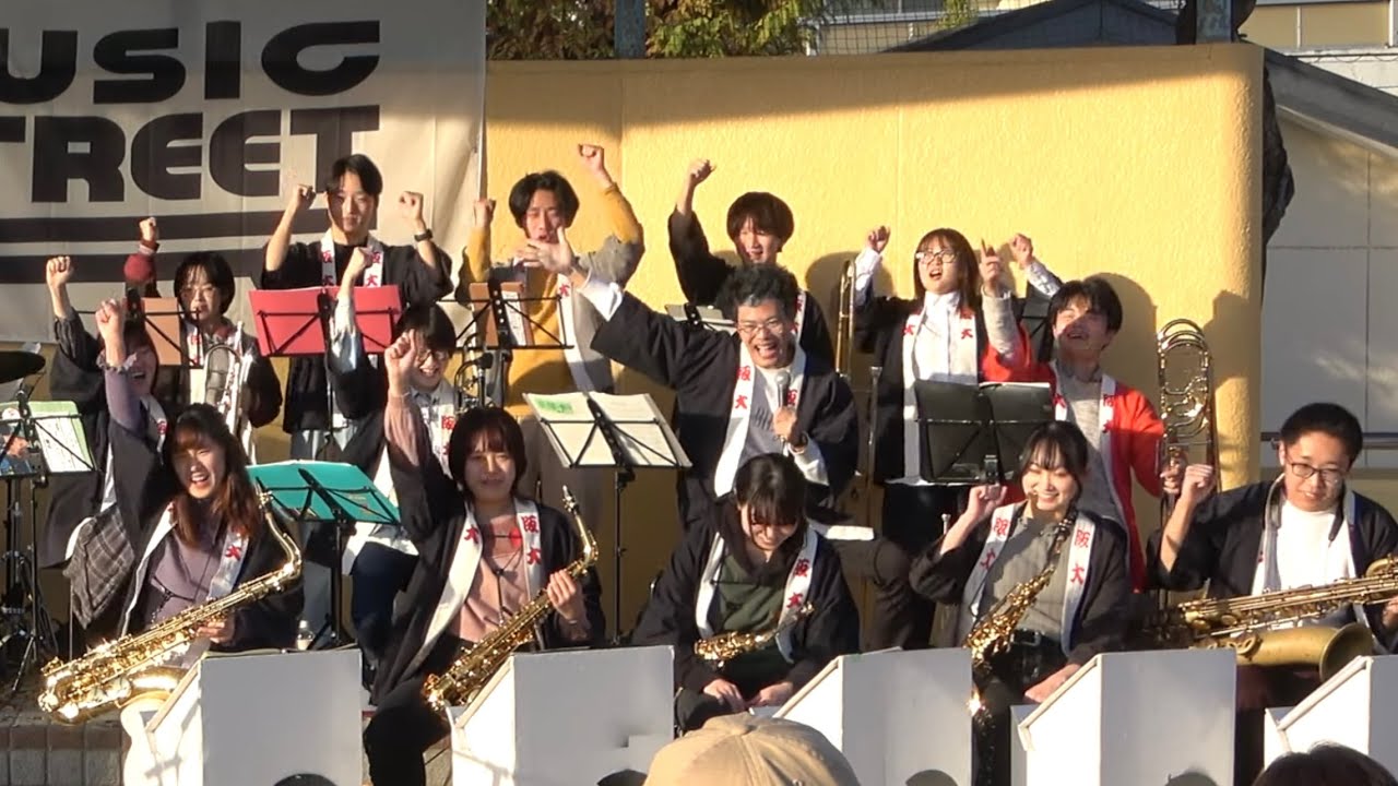 [4K]2022年11月27日 大阪大学The New Wave Jazz Orchestra 石橋ミュージックストリート  石橋駅前公園ステージ