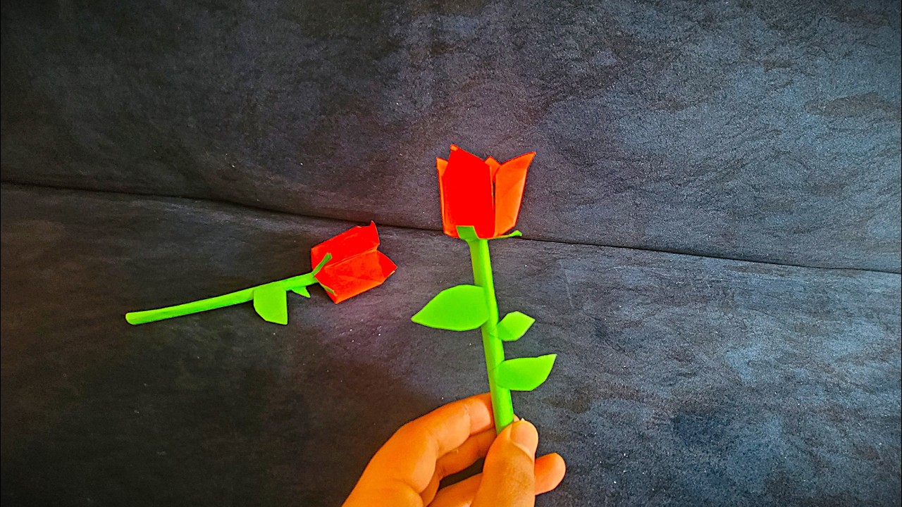 How to Make a Paper Flower | Handmade Gift for Mom and Dad