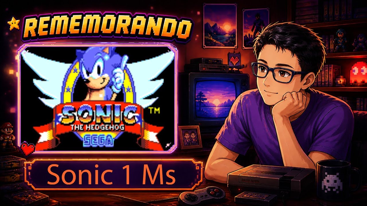 Rememorando Marc&atilde;o #2 | Sonic do Master System um cl&aacute;ssico sem d&uacute;vidas!!! 