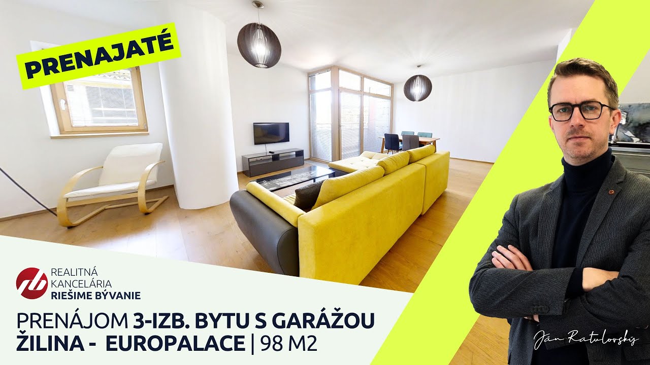 PRENAJAT&Yacute;: Pren&aacute;jom 3izb bytu v komplexe Europalace Žilina | realitn&yacute; makl&eacute;r