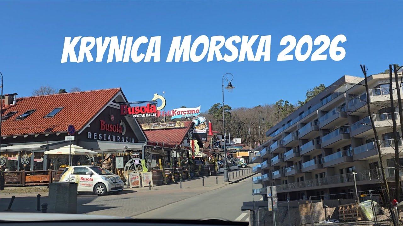 ​Jak wygląda wjazd do Krynicy Morskiej? Przejazd przez centrum i rzut oka na plażę